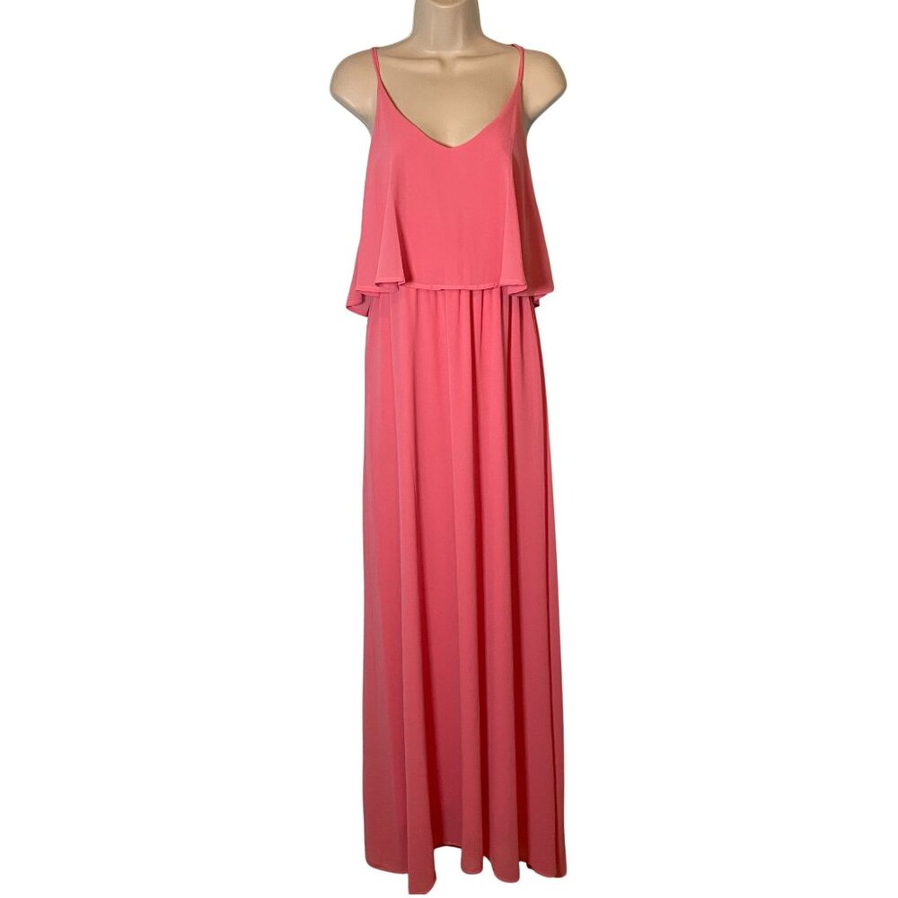 Everly Women's Dress Pink Size Medium‎ Maxi Sleeveless Flowy Bridesmaid Formal